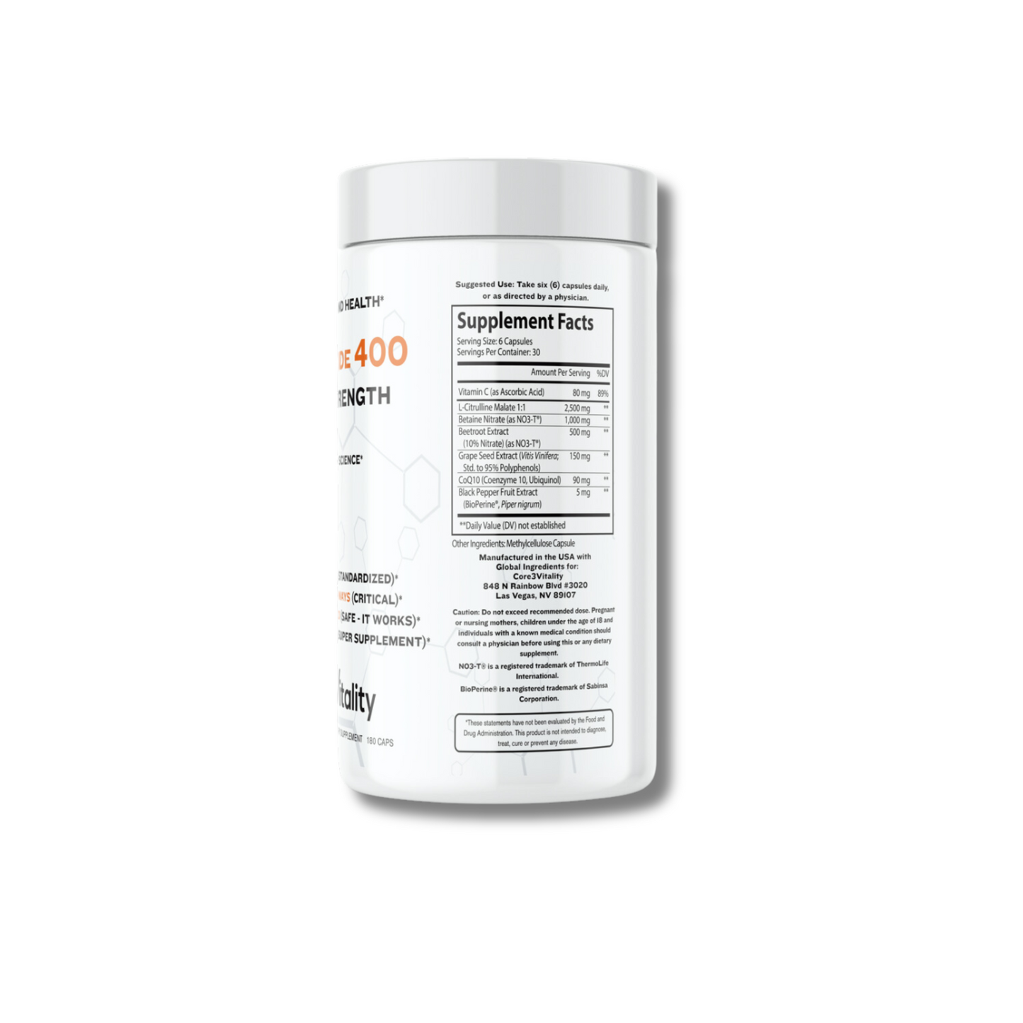 NITRIC OXIDE 400 - 1 month supply