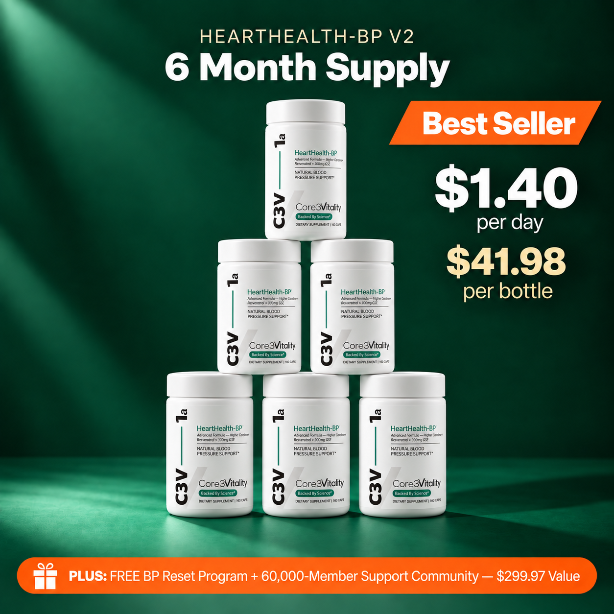 HeartHealth-BPv2 – 6 month supply